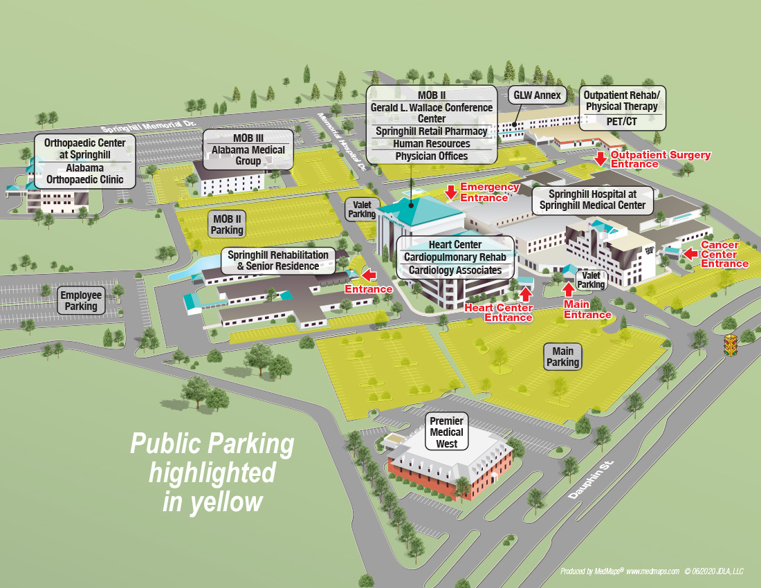 Directions parking springhill medical center